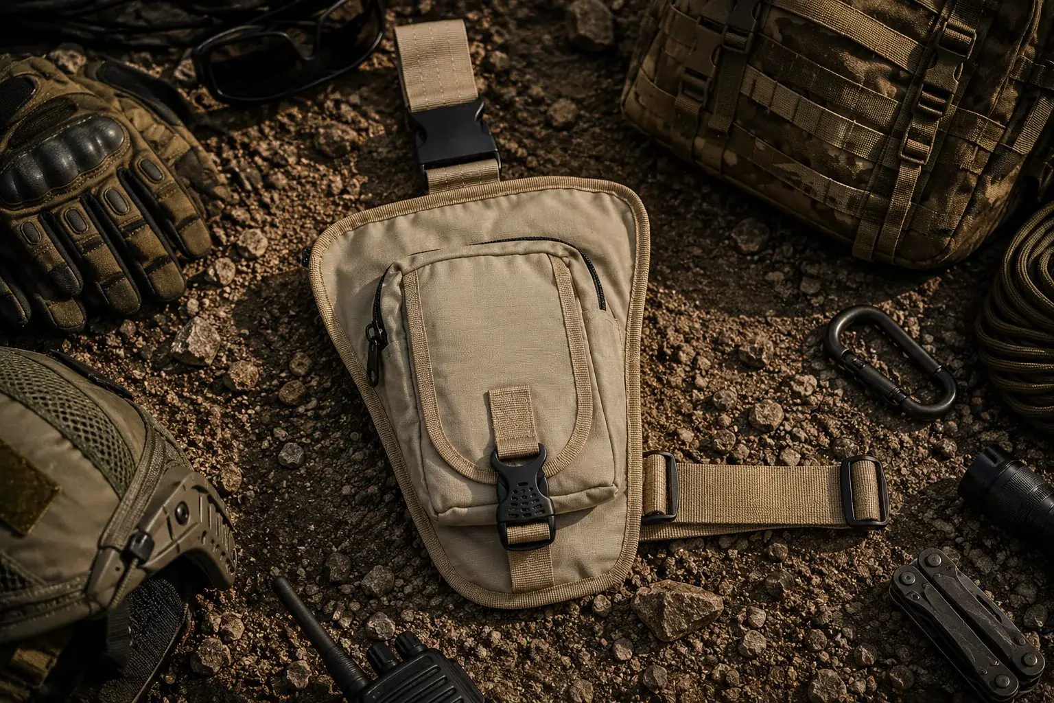 Mochila t&aacute;ctica compacta